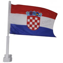 custom print 30*45cm croatia car flag croatian car window flag