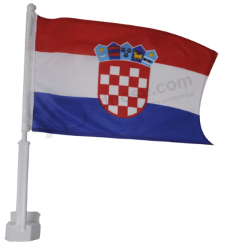 dia nacional croatia país carro janela bandeira banner