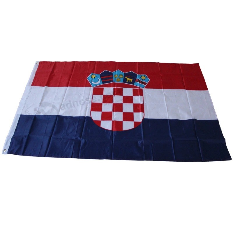 Сделано в Китае Горячий продавать национальный флаг красный и белый и синий флаг Хорватии