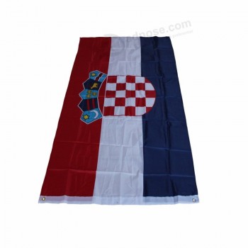 цифровые печатные национальные флаги страны Хорватия