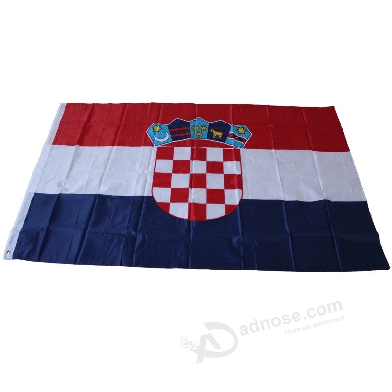 Сделано в Китае Горячий продавать национальный флаг красный и белый и синий флаг Хорватии