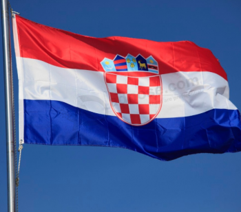 fabricante de banderas nacionales de poliéster croacia país