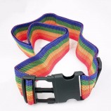 cinturino da viaggio arcobaleno regolabile cinturino in poliestere leggero cinturini per bagaglio corda per imballaggio valigie