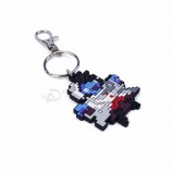 custom logo soft pvc rubber toy keychains china factory