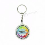 Großhandelsschlüsselring PVC keychain, neue Entwurfsmetallschlüsselkette