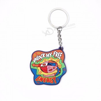 rubber keychain promotional soft pvc keychain supplier
