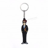 aangepaste rubberen sleutelhanger promotionele zachte pvc sleutelhanger