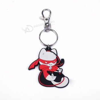 3D custom soft PVC keychain/ soft rubber keychain/ silicone keyring