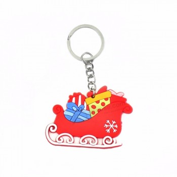 Custom Wholesale soft 2d pvc rubber keychain fob maker