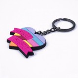 aangepaste logo advertentie PVC sleutelhanger sleutelhanger