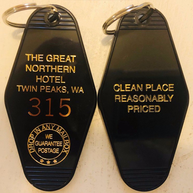 Twin peaks inspired great northern hotel keytag