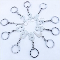 nummer sleutelhanger numerieke bedels hangers 0 1 2 3 4 5 6 7 8 9 voorzien roestvrij stalen sleutelhanger tags 10 stuks geassorteerde nummers