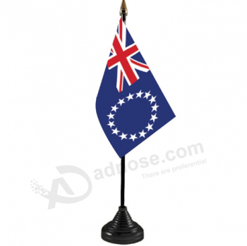 cook islands national table flag / cook islands country meeting flag