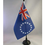 impresión digital impresión bandera de la mesa de país de las islas Cook