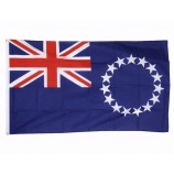 库克群岛国旗90 * 150cm聚酯国旗工厂直接供应