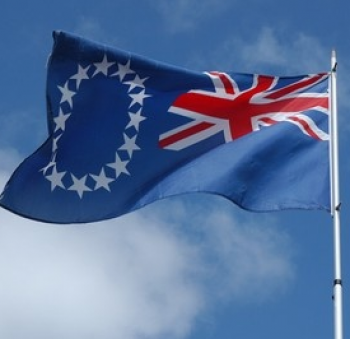 impresión de poliéster 3 * 5 pies fabricante de la bandera del país de las islas Cook
