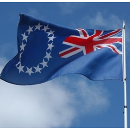 polyester print 3*5ft Cook Islands country flag manufacturer