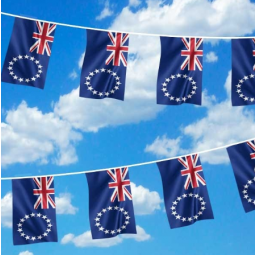 Decorative Mini Polyester Cook Islands Bunting Flag Banner