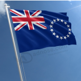 Bandiera di paese nazionale poliestere vendita calda delle Isole Cook