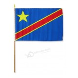 República Democrática do Congo Bandeira de palitos de 12 
