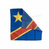 populäres einseitiges Drucken Kongoflagge Polyester Bandana