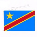 Polyester Druck Kongo Flagge Zum Verkauf wasserdichte benutzerdefinierte Seide Bandana