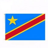 polyester hand held car usage congo flag banner