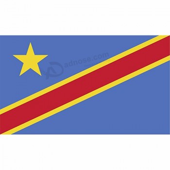 150x90см высококачественный двусторонний печатный полиэстер флаг Конго