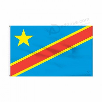 Wholesale Congo Country National Flag, Celebration Custom Congo Printed Election Campagin Flag