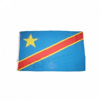 コンゴ共和国のカスタム民主共和国3フィートx 5フィートポリエステルフラグ