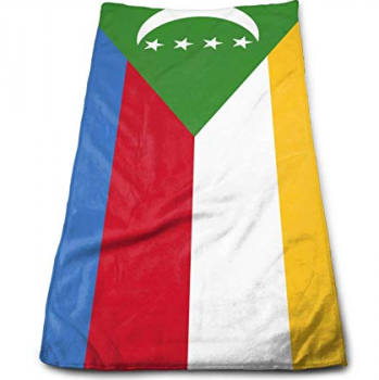 100% полиэстер высококачественные национальные флаги на Коморских островах