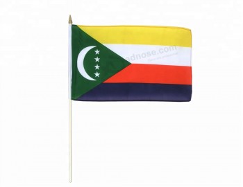 мини ручной размахивая коморские острова национальный флаг оптом