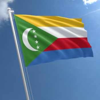 высокая стандартность стандартного размера коморские острова национальный флаг страны