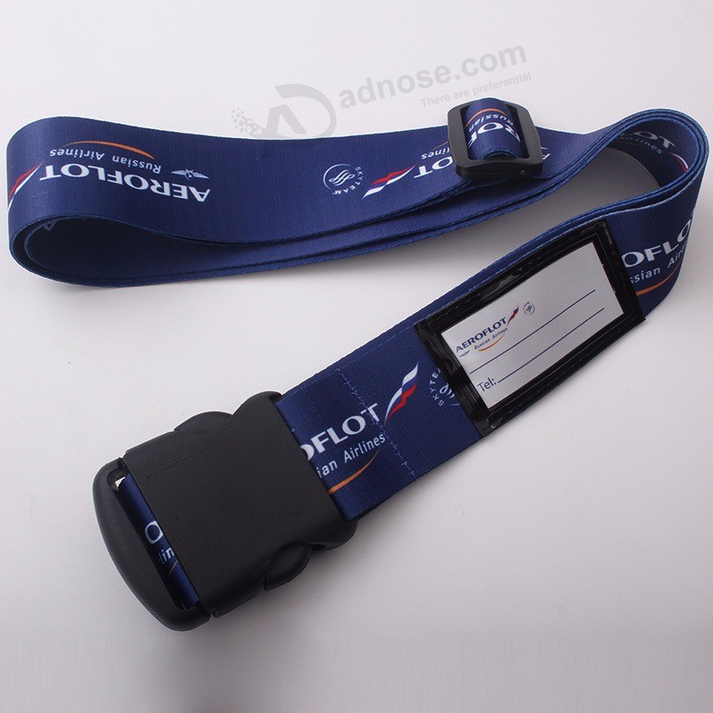 Novelty luggage strap with ID holder