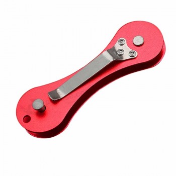 porta-chaves compacto e organizador de chaves inteligente até 14 chaves com clipe traseiro