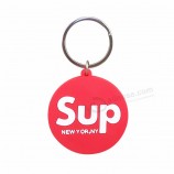 Firmenlogo solild candy color PVC-Schlüsselanhänger für Taschenzubehör