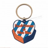 gevormd zacht PVC sleutelhangerlogo Key Tag rubberen sleutelhanger Geen minimale sleutelhangers