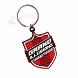 gegraveerd bedrijfslogo gestanste vorm goedkoop PVC sleutelhangers sleutelhanger tag