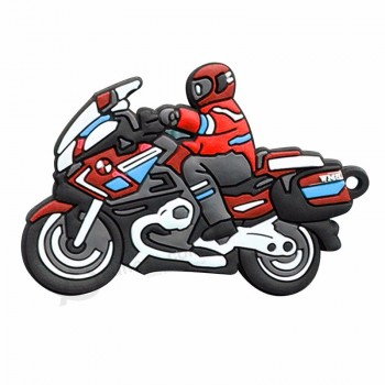 Colgante de motocicleta personalizado llavero de goma suave para moto