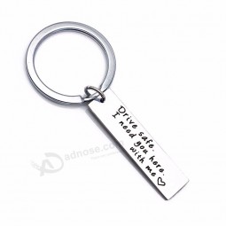 drop shipping drive safe i need you here with me stainless steel key pendant keychain