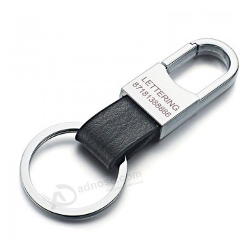 Dalaful benutzerdefinierte Beschriftung Schlüsselanhänger aus echtem Leder Herren einfache Schlüsselanhänger Halter Schlüsselanhänger für Autozubehör Geschenk k212