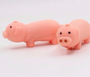 귀여운 만화 돼지 LED 사운드 키 체인 열쇠 고리 핸드백 매달려 장식 아이 장난감 선물 새로운