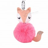 schattige vos faux bont bal sleutelhanger sleutelhanger bengelen hanger tas autosleutel houder decor nieuw