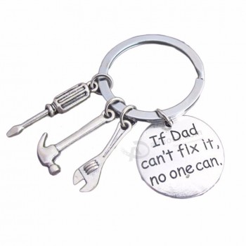 Großhandel maßgeschneiderte hochwertige personalisierte Schlüsselanhänger Vatertagsgeschenk Schlüsselanhänger