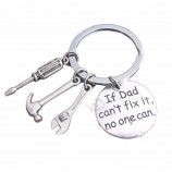 groothandel op maat hoge kwaliteit gepersonaliseerde sleutelhangers vaderdag geschenk sleutelhanger