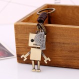 creatieve schattige sleutelhanger koeienhuid legering handtas portemonnee decor gepersonaliseerde sleutelhangers sleutelhanger cadeau