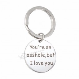 english letter You're An asshole But I love You personalized keychains keyring valentines gift new