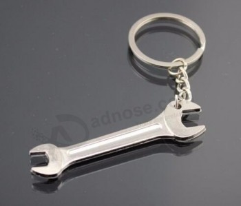 1pcs/lot free shipping woman man casual wrench keychain unisex alloy wrench keyring fashion tool personalised keyrings