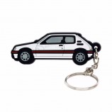 groothandel aangepaste logo 2D zachte PVC sleutelhanger voor relatiegeschenk