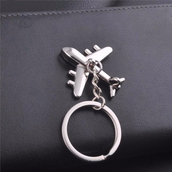 Keychain Modern Fighter Aircraft Airplane  Key Chain Mini aircraft Key Ring Bag Pendant Car Keyring For Man Women Gift wholesale
